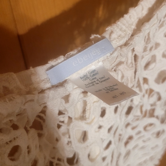 Like New◇Off-White Eberjey Spearhead Sam Bridal Shorts 100% cotton Med/LG - Picture 6 of 10